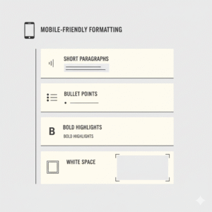 Infographic showing three key parts of customer mindset: intent, pain points, and desired outcomes for writing persuasive product descriptions.